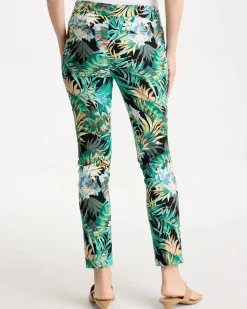 Printed Brigitte™ Slim Pull-On Ankle Pants