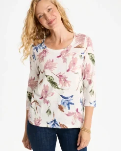Printed Cotton Slub Tee