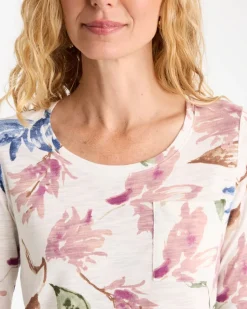 Printed Cotton Slub Tee