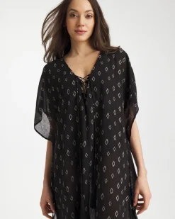 Printed Kaftan Swim Cover-Up