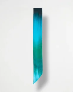 Printed Tie-Dye Skinny Scarf