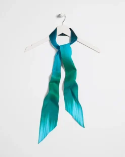 Printed Tie-Dye Skinny Scarf