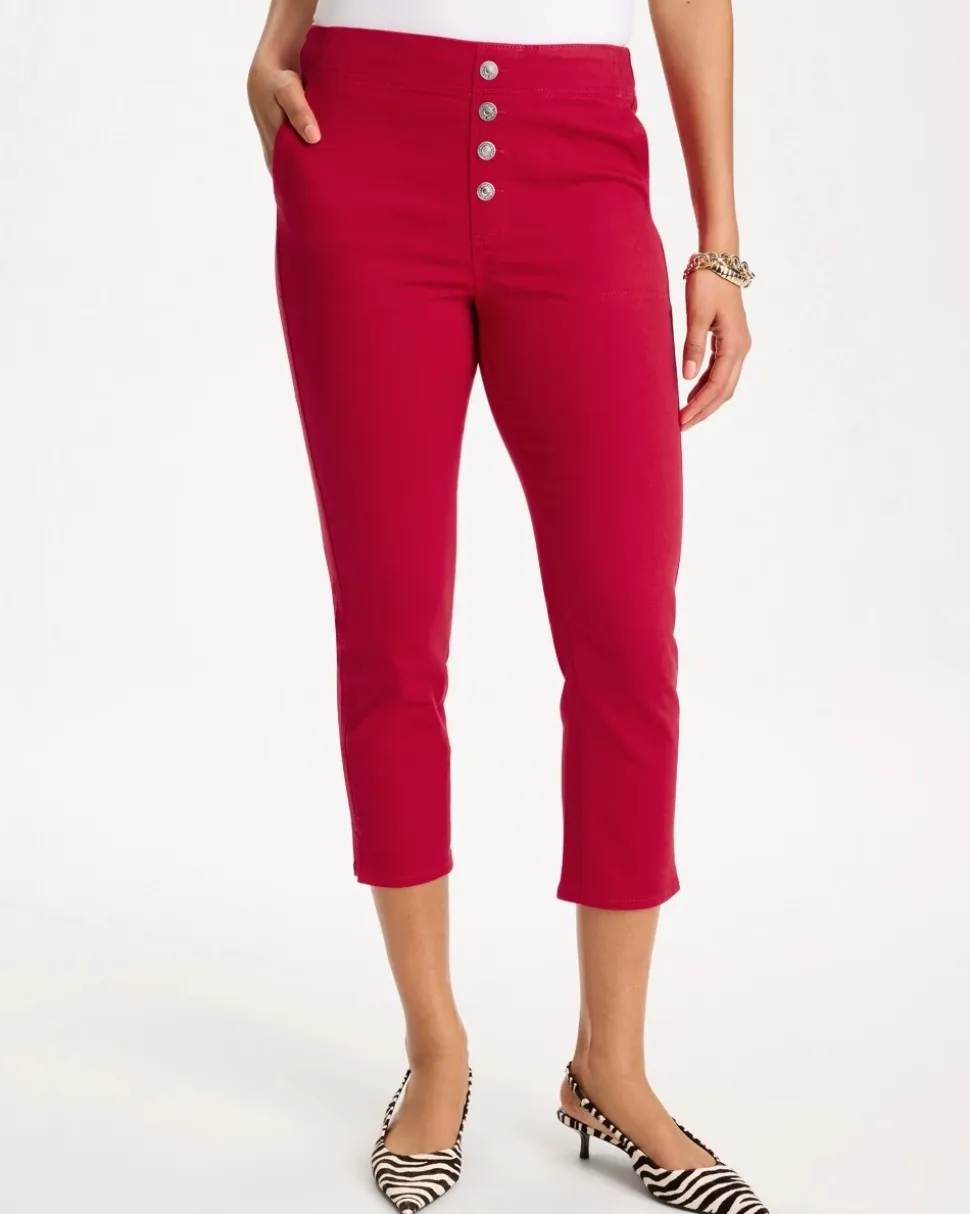 Pull-On Capri Jeans