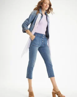 Pull-On 22" Capri Jeans