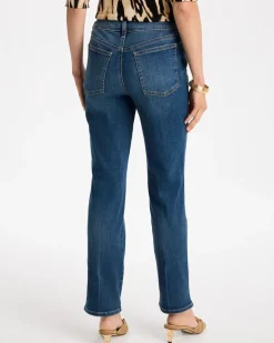 Pull-On Straight Jeans