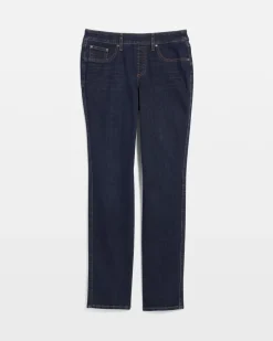 Pull-On Straight Jeans