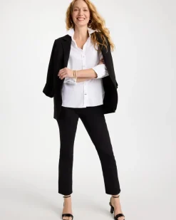 Pull-On Straight Jeans