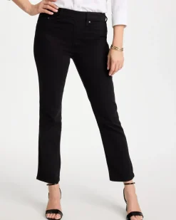 Pull-On Straight Jeans