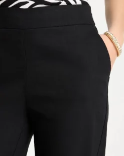 Pull-On Wide-Leg Linen Pants