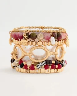 Raspberry Twist Stretch Bracelet