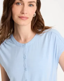 Refined Button Tee