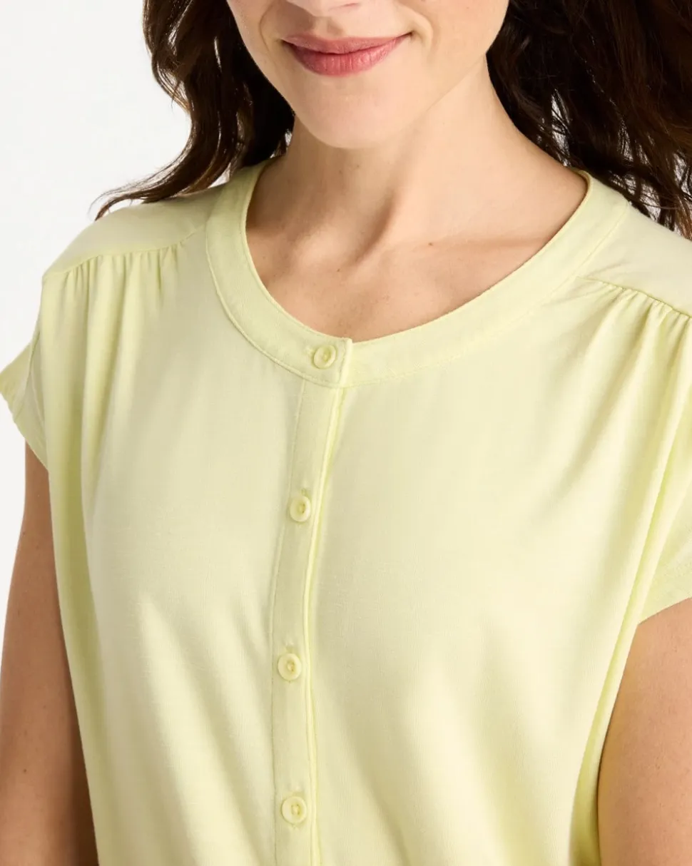 Refined Button Tee