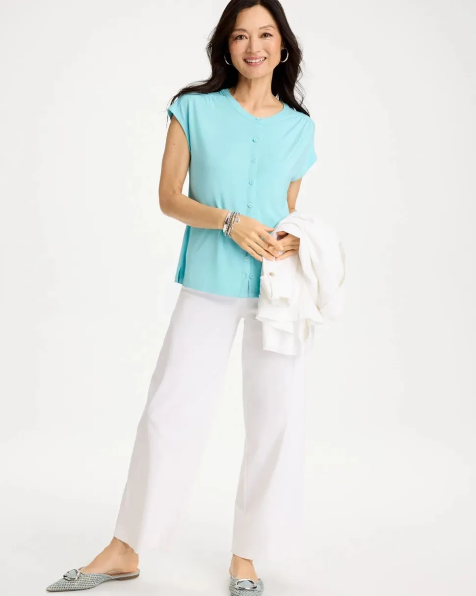 Refined Button Tee