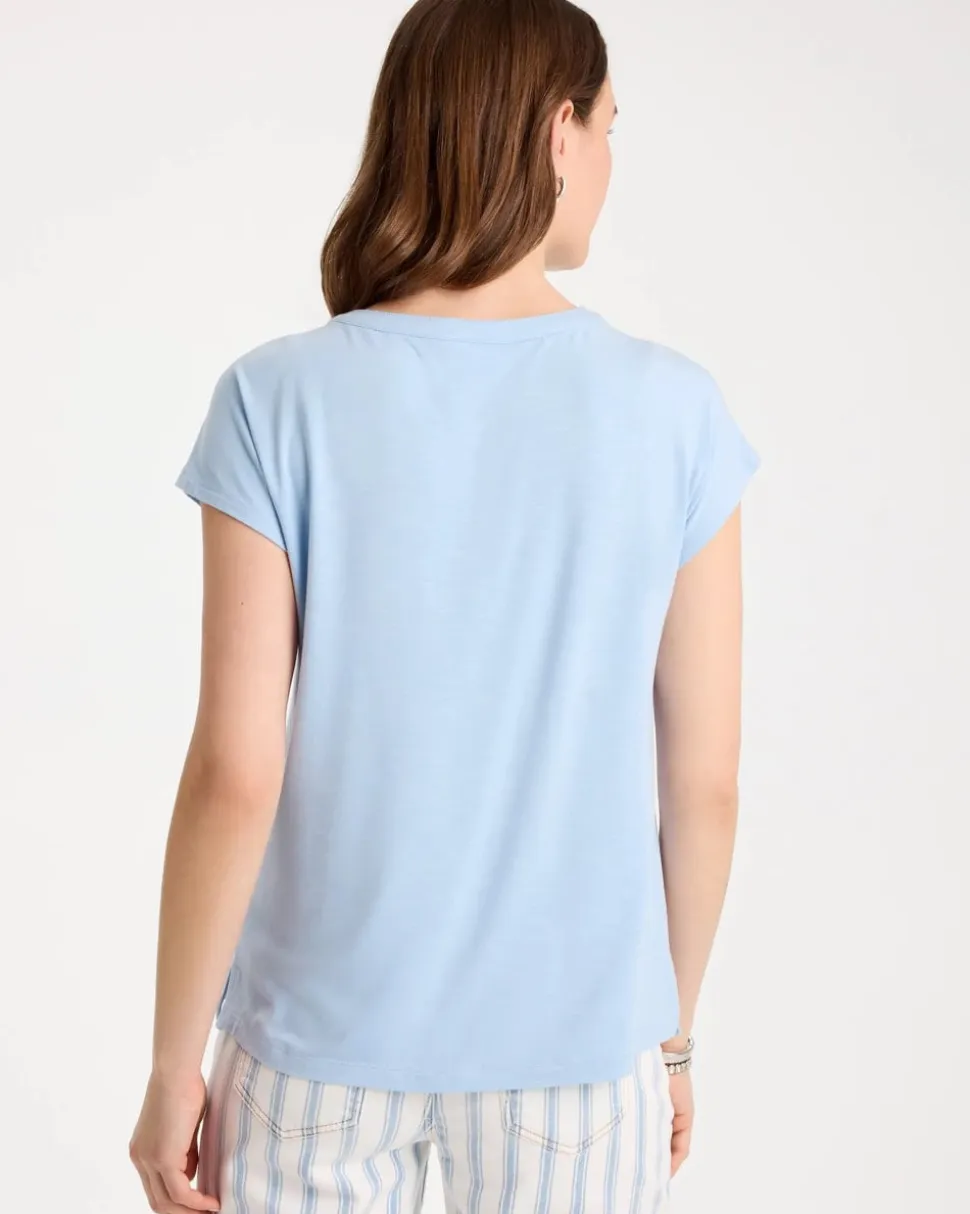 Refined Button Tee
