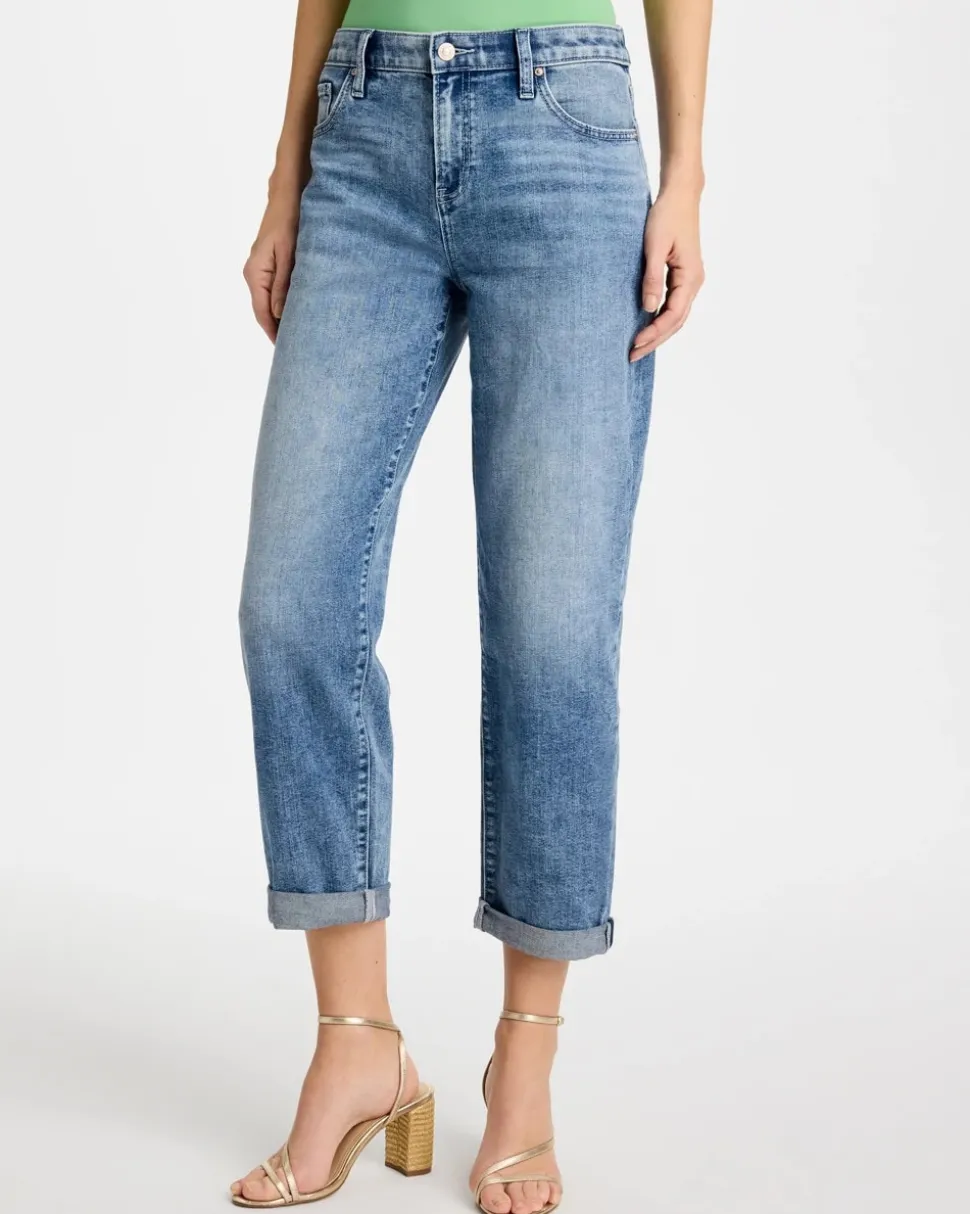 Relaxed Boyfriend Rolled Hem Jean
