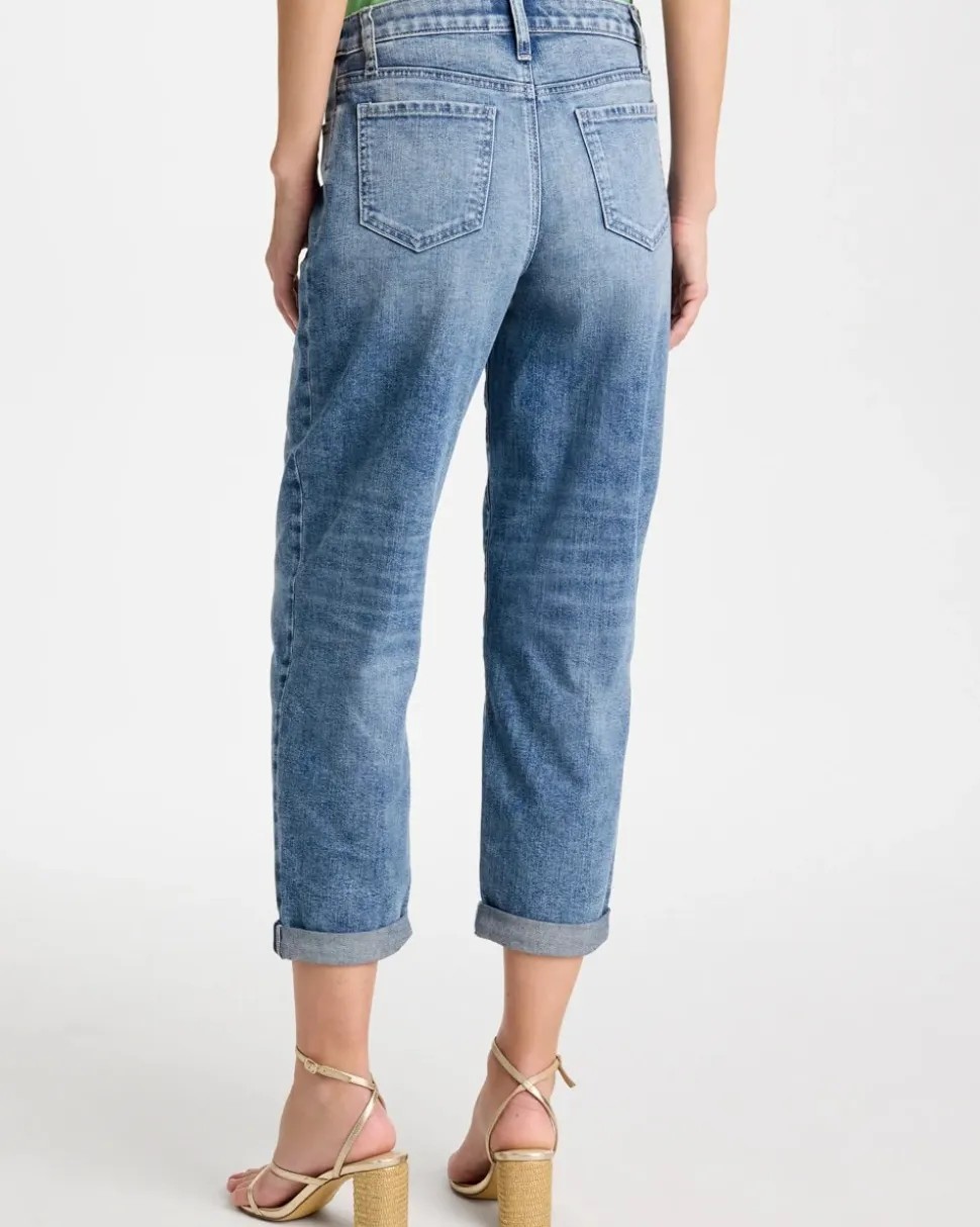 Relaxed Boyfriend Rolled Hem Jean