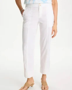 Relaxed Linen Crop Pant