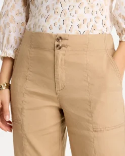 Relaxed Linen Crop Pant