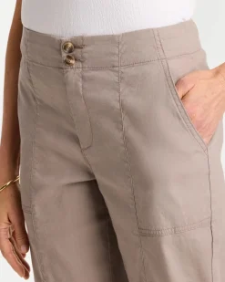 Relaxed Linen Crop Pant