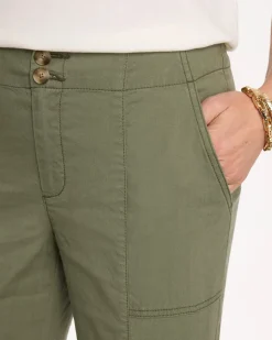 Relaxed Linen Crop Pant