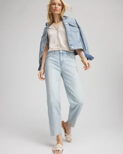 Relaxed Tapered Cropped Jeans