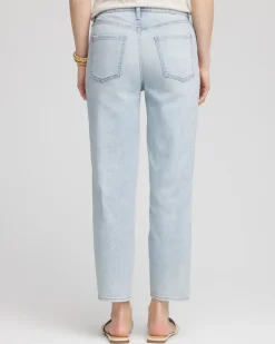 Relaxed Tapered Cropped Jeans