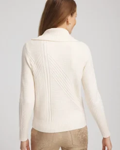 Ribbed Cowlneck Sweater