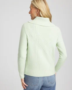 Ribbed Cowlneck Sweater