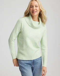 Ribbed Cowlneck Sweater