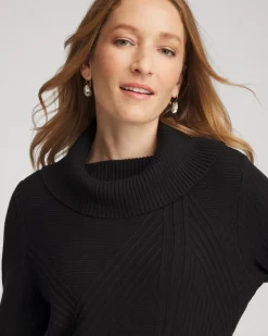 Ribbed Cowlneck Sweater