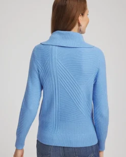 Ribbed Cowlneck Sweater