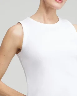 Ribbed High Neck Tank