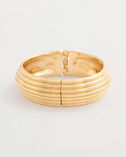 Ribbed Hinge Bangle