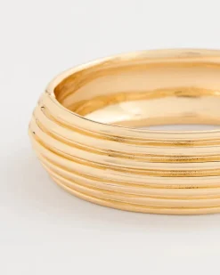 Ribbed Hinge Bangle