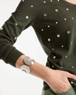Round Hinge Cuff Bracelet