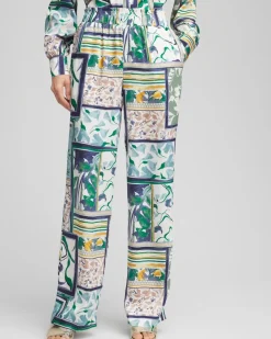 Sanibel Island Print Paperbag Pants