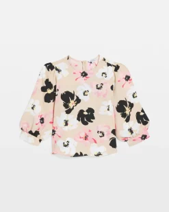 Satin Blossom Burst Top
