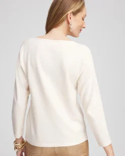 Scattered Sequin Pullover Sweater