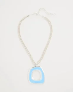 Sea Glass Inspired Pendant Necklace