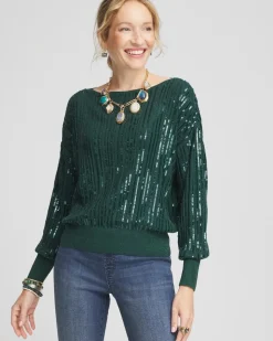 Sequin Pullover Sweater