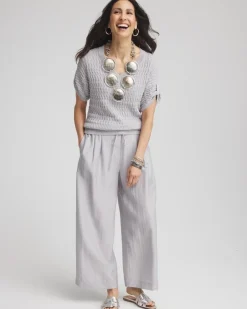 Sequin V-Neck Pullover Sweater