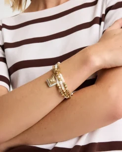Set of 3 Pearl Treasure Stretch Bracelets