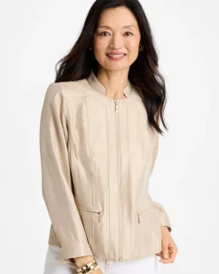 Sheen Stand Collar Jacket