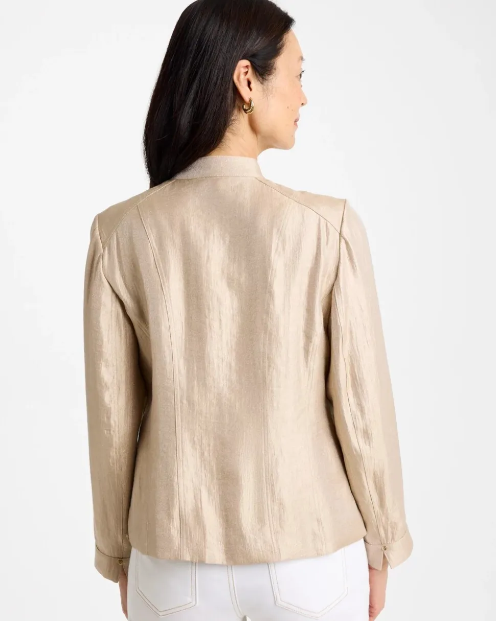 Sheen Stand Collar Jacket