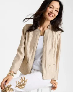 Sheen Stand Collar Jacket