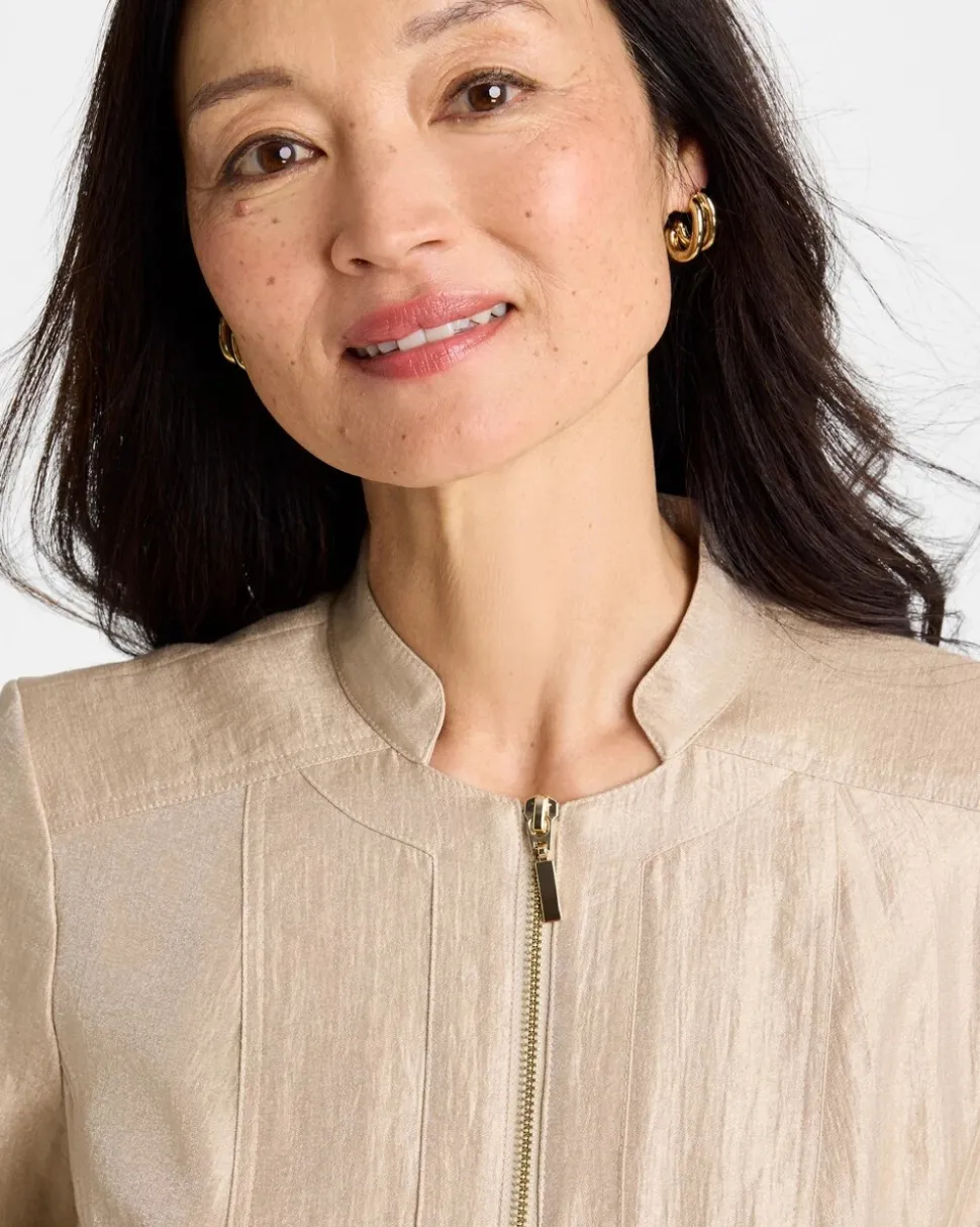Sheen Stand Collar Jacket
