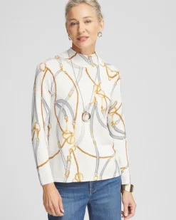 Shimmer Mockneck Pullover Sweater