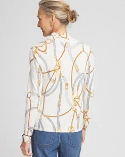 Shimmer Mockneck Pullover Sweater