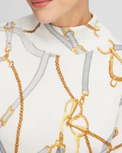 Shimmer Mockneck Pullover Sweater