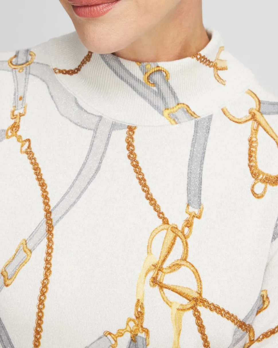 Shimmer Mockneck Pullover Sweater